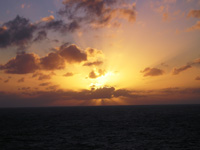 Sunset near Tortola, BVI